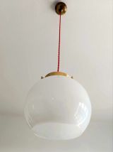 Suspension opaline vintage 1950 