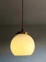 Suspension opaline vintage 1950 