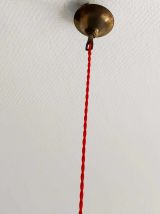 Suspension opaline vintage 1950 