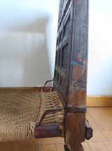 Paire de chaises basses traditionnelles, Indonésie 
