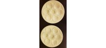 2 Assiettes à huitres Proceram années 50-60