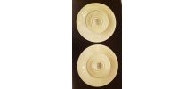 2 Assiettes à huitres Proceram années 50-60