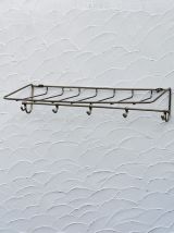 Portemanteau en métal doré