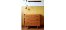 Commode vintage pieds compas 1960  