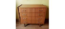 Commode vintage pieds compas 1960  