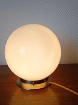 Grande lampe opaline art déco à poser 
