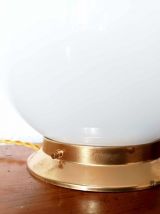 Grande lampe opaline art déco à poser 