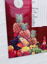 Publicité tarifaire authentiques en métal 'Fruigal'