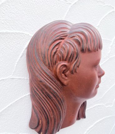 Tête de femme en céramique
