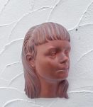 Tête de femme en céramique