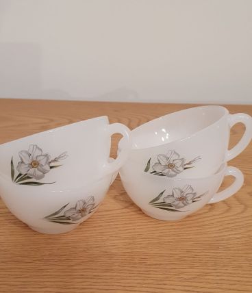 Tasses Vintage Arcopal, neuves