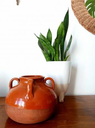 Vase poterie vernissée vintage 