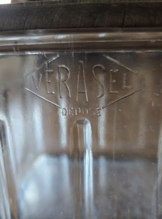 boite à sel en verre ancienne