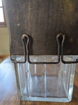 boite à sel en verre ancienne