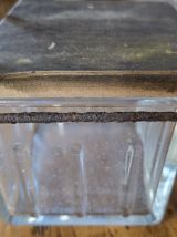 boite à sel en verre ancienne