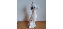 Grand dalmatien vintage en faience 