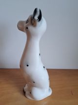 Grand dalmatien vintage en faience 