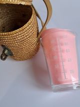 Verre de cure VICHY et panier osier