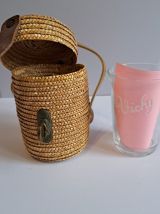 Verre de cure VICHY et panier osier