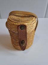 Verre de cure VICHY et panier osier