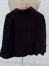 Pull type poncho vintage