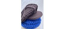 Lot d'une casquette et bonnet d'hiver vintage