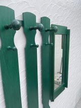 Portemanteau et son miroir en pin