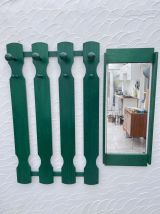 Portemanteau et son miroir en pin