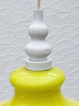 Suspension en opaline jaune