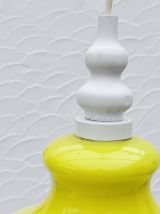 Suspension en opaline jaune