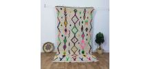 Tapis Berbère Fait Main Multicolore En Laine