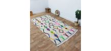 Tapis Berbère Fait Main Multicolore En Laine