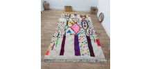 Tapis Berbère Fait Main Multicolore En Laine
