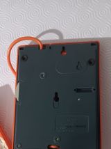Téléphone à cadran rotatif space age orange de 1977