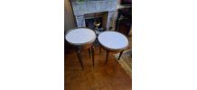 2 tables bouillotte  (70 et 53 cm)