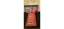 Jeu de 6 porte-couteaux vintage forme cheval