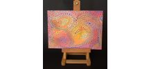 Dessin pièce unique d'inspiration art aborigène, mandala