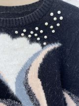 Pull vintage noir