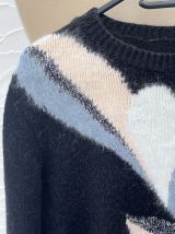 Pull vintage noir