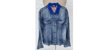 Veste en jeans Levis retour en velours