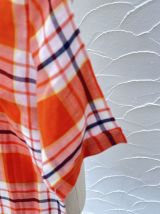 Chemisier orange vintage