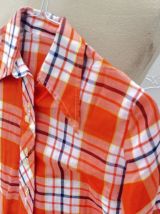 Chemisier orange vintage