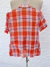 Chemisier orange vintage