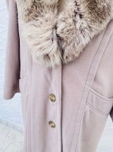 Manteau d'hiver avec fourrure vintage