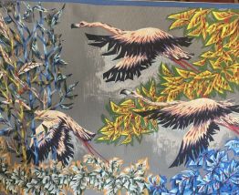 Tapisserie Flamants roses par Robert Debieve 