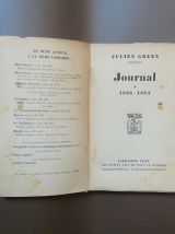 Journal- Tome 1- 1928-1934- Julien Green- Librairie Plon   