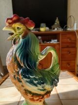 Joli pichet le cocq en céramique barbotine  H=28cm