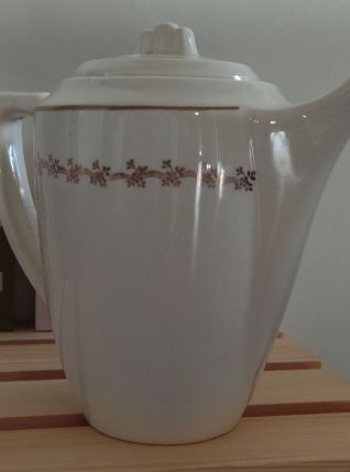 Cafetière en véritable opaque Digoin Sarreguemines