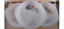Lot de 3 plats à œufs Arcopal Modèle Marguerite
