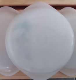 Lot de 3 plats à œufs Arcopal Modèle Marguerite